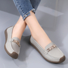2024 New Arrival Elegant Lady Luxury Fashion Casual Women Shoes Snail Bottom with Top Quality Beautiful Metal Buckle Loafers Slip on Korean Style
