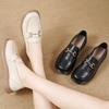 Elegant British Fashion Women Luxury Shoes High Heel Platform Lady Loafers Dress Casual Shoes Female Footwear