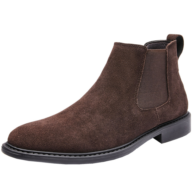 High Luxury Formal Men Leather Shoes Slip on Fashion Shoe Winter Boots for Men′s Casual Shoes