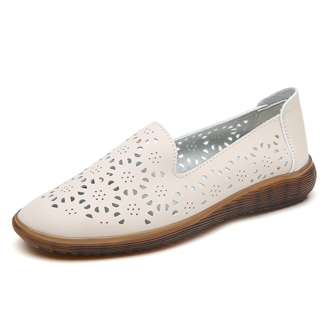 High Quality Doug Fashion Women Shoes with Embroidered Pattern Lady Casual Shoe Slip on Loafer Woman Female Footwear