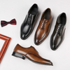 Hot Selling New Fashion Men Shoes Luxury Casual Office Comfort Dress Leather Shoe Male Footwear Lace Up British Brogues