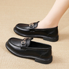 Elegant British Fashion Women Luxury Shoes High Heel Platform Lady Loafers Dress Casual Shoes Female Footwear