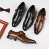 Classic Buckle Slip-on Loafer for Men Casual Shoes Luxury Man Dress Business Leather Shoe Male Footwear