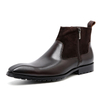 Nobleness Charming Top Rank Leather Boots Winter Men Shoes Dress Loafer Fashion Casual Shoe British Mens Shoes Footwear Riding Boot